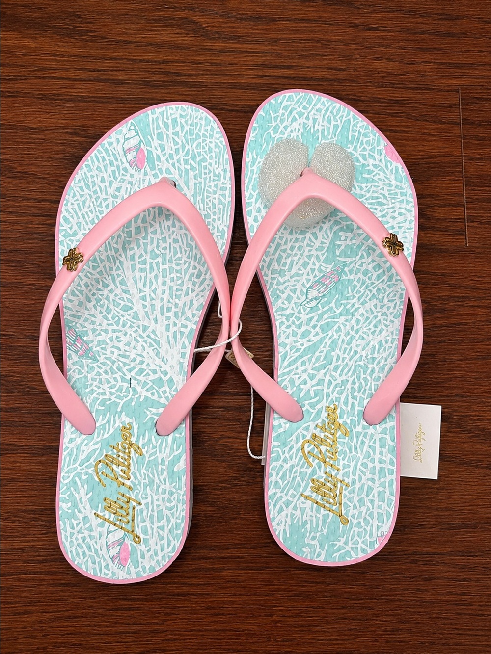 Lilly Pulitzer Women’s Pink Flip-Flop Sandals